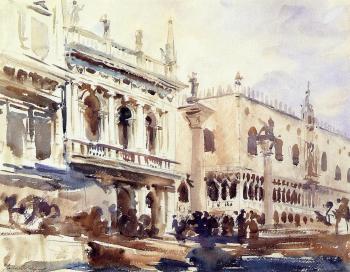 John Singer Sargent : The Piazzetta and the Doge's Palace
